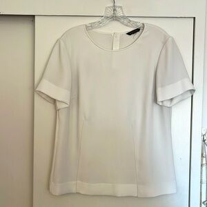 Brooks Brothers Short Sleeve Cream Shell